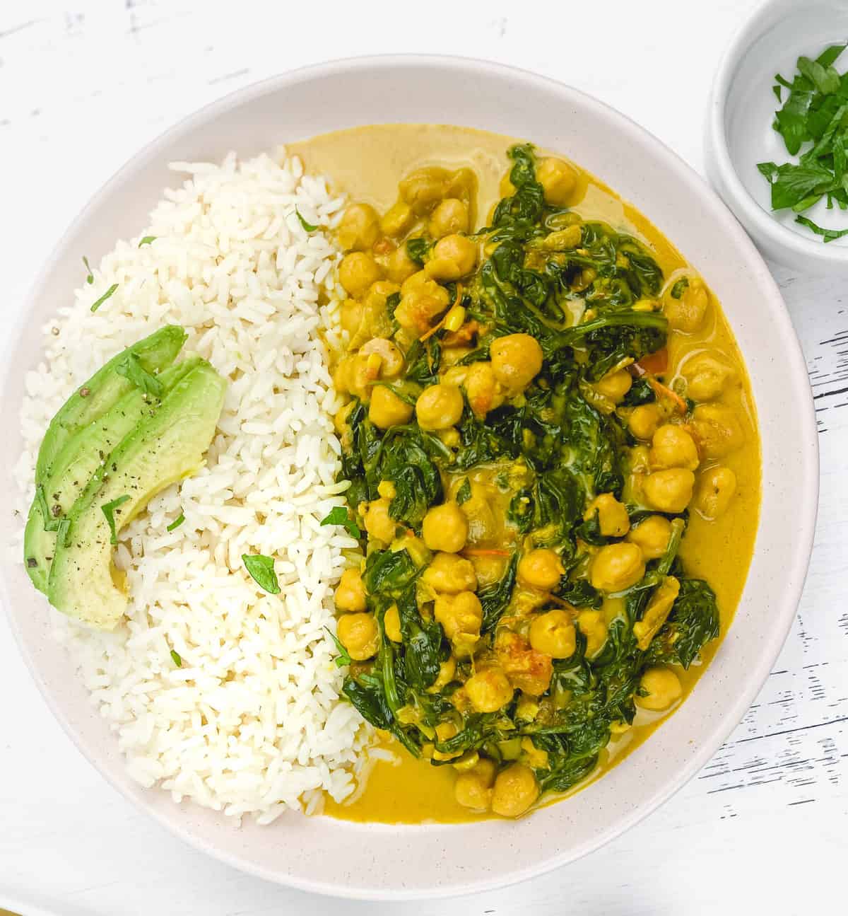 coconut curry chickpeas