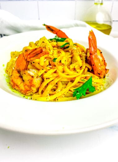 curry fettucine with jerk shrimp_6257