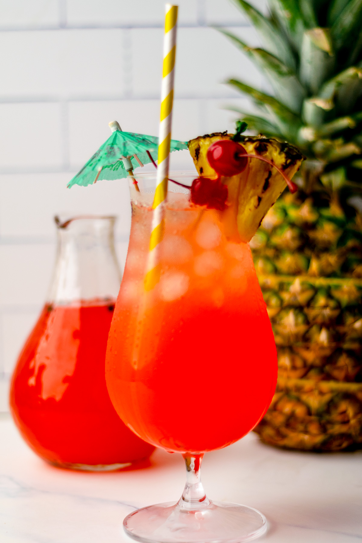 Tropical Rum Punch (Fruity Party Punch using the 1, 2, 3, 4 Method!)