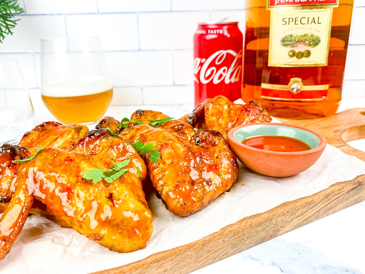 Rum and Coke Wings A Game Day Appetizer and Super Bowl Recipe » KerriAnn's Kravings